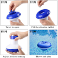 Miniatyrbillede 3 af 6: Flydende Dispenser Klortabletter Whirlpool Swimmingpool Spa, Flydende Pool Klor, Klortablet Holder (5 Tommer)