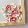 Miniatyrbillede 5 af 5: 12 stk. Køleskabsmagneter Pink Blomst Resin Dekorativ Whiteboard Magnet