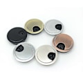 Miniatyrbillede 1 af 5: Skrivebords Kabelhul Dæksel Computer Tidy Grommet Bord Kabel Udløb Port Overflade Linje Box Bord Kabel Hardware, 4stk Pearl Chrome 53mm