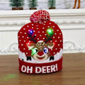 Miniatyrbild 1 av 4: 2024 NY LED Julhatt Kreativ Blinkande LED-ljus Stickad Hatt Snögubbe Vinter Varm Färg Stickad Mössa Julklapp 27