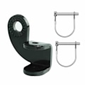 Miniatyrbillede 1 af 5: 1 Sæt Cykeltrailerkobling Stærk Rustfri Korrosionsbestandig Universal Heavy Duty Connector Kulstofstål Baby Barnevogn Trailer Trækbeslag D