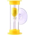 Miniatyrbild 1 av 4: 2 minuters duschtimer sugkopp badrum nedräkning timglas inga batterier behövs rolig badaccessoar Yellow