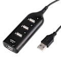 Pikkukuva 1 / 3: USB 2.0 -keskitin 4 porttiin, musta