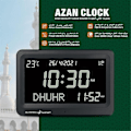 Miniatyrbild 2 av 5: JKW Azan Klocka Automatisk Världsvid Digital 8 Azan Böne Ljud Islamisk Vägg- och Skrivbords Klocka A