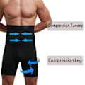 Miniatyrbild 3 av 5: Slimmande boxershorts för män med hög midja black M