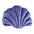 Miniatyrbild 1 av 4: Lyxig Stoppad Kudde i Kammusshellsform - Dekorativ Accent till Sovrum och Vardagsrum Violet 43x33cm
