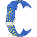 Pikkukuva 3 / 7: Älykellohihna Xiaomi Mi Band 8:lle yhteensopiva, silikoninen ranneke, vaihtohihna rannekkeelle, rannekkeen lenkki lisävarusteet blue yellow