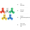 Miniatyrbilde 8 av 8: Krystall Fidget Spinner 5-pakning, Partypose Fyllstoff for Barn, Lysende Håndspinnerleker for Stressavlastning Anti Angst, Bursdag Graduation Gaver
