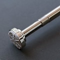 Miniatyrbillede 2 af 5: Teleskopstang i rustfrit stål 40 cm-60 cm udtrækkelig, bruseforhængsstang uden boring, klemstang justerbar ved drejning
