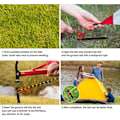Miniatyrbilde 4 av 7: 12 stk teltplugger Lett og sterk teltplugger Teltstiver Aluminium teltplugger Metall Heavy Duty Steinplugger for camping, fotturer, strand og utendørs