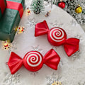 Miniatyrbillede 4 af 5: 1 stk. Julehængende Slikkugler Rød Hvid Slikkepind Vedhæng Hjemmefest Juletræsdekorationer Jul Navidad Nytår 2024 25