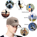 Miniatyrbilde 7 av 7: Baseballcaps for menn med justerbar spenne, Unisex Peaket Broderi Pustende Sommer Solhatt Sportscaps for Utendørs Casual Coton Trucker Hip Hop Khaki