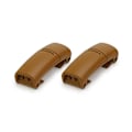 Miniatyrbillede 1 af 4: 2 stk Lazy Magnetiske Metal Snorspænder Snøreløse Snorspænder Knapper Børn Voksne - SNNGV Brown