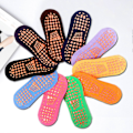 Miniatyrbillede 3 af 5: 2 stk. Sokker Korte Anti-slip Bomuld Svedabsorberende Sportsartikler Til Trampolin Qinhai Black Adult