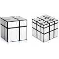 Miniatyrbild 1 av 7: Shengshou Mirror Cube Speed Cube Set, Magic Cube Puzzle Cube Mirror Blocks Bundle Oregelbunden Speedcube Ojämna 3D Pussel Kub Leksaker Silver (2 Pack)