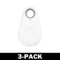 GPS Mini Tracker för Hund/Katt/Nycklar Vit 3-Pack