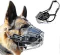 Super Metal Munkorg Hundmunkorg Läder Munkorg För Stora Hundar M