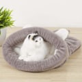 Miniatyrbild 3 av 3: Vinterbärbar hopfällbar halvinklädd katt sovningssäck (grå)