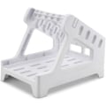 Miniatyrbild 1 av 7: Etiketthållare för termiska etikettrullar och vikta etiketter, etikettdispenser för 6x4 etiketter, tillbehör för termisk etikettskrivare, elegant vit design