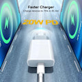 Pikkukuva 4 / 6: 2 kpl 20W nopea iPhone-laturi + 2 kpl 2m USB-kaapelia 2 st 20W