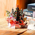 Miniatyrbilde 5 av 5: 3D Julekort, 3D Pop Up Julekort Jul