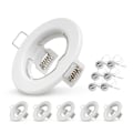 Miniatyrbilde 1 av 5: 6 stk. Down Light Ramme Innfelt LED Takarmatur Downlight MR16 Takspotter Monteringsfeste