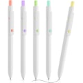 Miniatyrbillede 1 af 7: 5 stk. Æstetiske Kuglepenne, 0,5 mm Tilbagetrækkende Gelblækpenne Sød Kuglepen Sort Blæk Glat Skrivepenne Pastel Rollerball Penne til Skole Minimalism