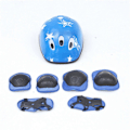 Miniatyrbillede 2 af 2: 7 stk./sæt Børne Hjelm Knæ Albue Beskyttelse Cykling Skateboard Cykel Beskyttelse Blue