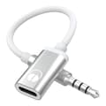 3,5 mm han til Type C hun lydkabel ledning analogt lydstik hovedtelefon lydadapter til MP3-afspillere bærbar computer tablets sølv