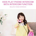 Miniatyrbilde 3 av 5: Barnelek Telefon Intercom, Leketelefon med Ekte Ringelyder, 50% Rabatt