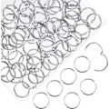 Miniatyrbillede 1 af 8: 100 stk. Binder Ringe, Løse Blade Binder Ringe, Bog Ringe, Metal Bindingsringe til Papirer, Flash Cards, Index Cards, Ringbind, Kontor, Skole, Hjem 1 Inch/25mm
