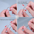 Miniatyrbillede 4 af 8: 100 stk. Binder Ringe, Løse Blade Binder Ringe, Bog Ringe, Metal Bindingsringe til Papirer, Flash Cards, Index Cards, Ringbind, Kontor, Skole, Hjem 1.2 Inch/30mm