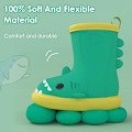 Pikkukuva 5 / 6: 1 kpl Vauvan Sadekumit Lapset Tytöt Wellies Ihanat Kuviot Pojat Wellies EVA Liukumaton Vedenpitävä Vauva Ulkoilukengät Red &Blue 16cm
