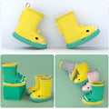 Pikkukuva 5 / 6: 1 kpl Vauvan Sadekumit Lapset Tytöt Wellies Ihanat Kuviot Pojat Wellies EVA Liukumaton Vedenpitävä Vauva Ulkoilukengät Yellow 16cm