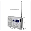Miniatyrbild 3 av 8: Bärbar Radio, AM FM Transistorradio med Hög Volym, Vattenaktiverad Transistorradio, ca W91×H52×D21(MM) (utan batterier)