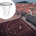 Miniatyrbilde 2 av 5: Robust Basketballnett i Stål - Erstatningsnett, Standard, Galvanisert