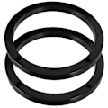Pikkukuva 2 / 3: 1 Pari Auton Kaiuttimen Välikekappale 6,5 Tuuman Kaiuttimen Sovitinrengas Ajoneuvon Kaiutintarvike Black 17.80X17.80X1.5CM