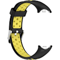 Pikkukuva 4 / 7: Älykellohihna Xiaomi Mi Band 8:lle yhteensopiva, silikoninen ranneke, vaihtohihna rannekkeelle, rannekkeen lenkki lisävarusteet black yellow