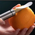 Miniatyrbillede 3 af 5: Appelsin skræller i rustfrit stål