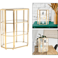 Miniatyrbillede 5 af 7: Guld Vintage Glas Smykkeskrin Displayboks Opbevaringsboks