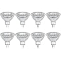 Miniatyrbild 1 av 5: Förpackning med 8 halogenlampor GU5.3 MR16 35W 12V Dimbar - varmvit 2800K, 400 lumen, skydd Jz [DB]