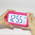 Miniatyrbild 4 av 4: Väckarklocka med Snooze, Nattlampa, Termometer, Digital LED-Display, Batteridriven Black