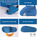 Miniatyrbillede 2 af 6: Cloud Sliders til Kvinder og Mænd - Sliders, Tøfler, Pool Sliders, Sommer Flip Flops, Brusebadspuder, Sliders, Tøfler Blue 4/5 UK
