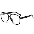 Pikkukuva 1 / 4: Retro Vintage 70-luvun Aviator-aurinkolasit, kaksoissilta, kevyt kehys miehille ja naisille white