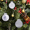 Miniatyrbild 3 av 5: 60MM/2.36\\\" Julgranskulor Set, 30 st Transparenta Julgranskulor