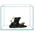 Miniatyrbild 5 av 5: Akvarium Dekorerad Sten Unik Stenprydnad för Akvarium Mikrolandskap