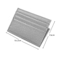 Miniatyrbillede 2 af 7: INF Slim kortholder i ægte læder tegnebog 6 kort slots Grey