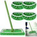 Pikkukuva 2 / 5: Swiffer Sweeper Moppi Vaihtotyynyt, Liinat Swiffer Lattiamoppiin, Uudelleenkäytettävä Päällinen