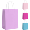 Miniatyrbilde 1 av 6: Gaveposer til Fest 10 stk Papirgaveposer til Barnfest, Papirposer med Håndtak, Små Gaveposer Ideelle til Bursdag, Bryllup, Babyshower, Jentefest Light Purple 10 count