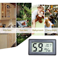 Miniatyrbilde 3 av 6: INF Mini LCD Hygrometer / Termometer Grå